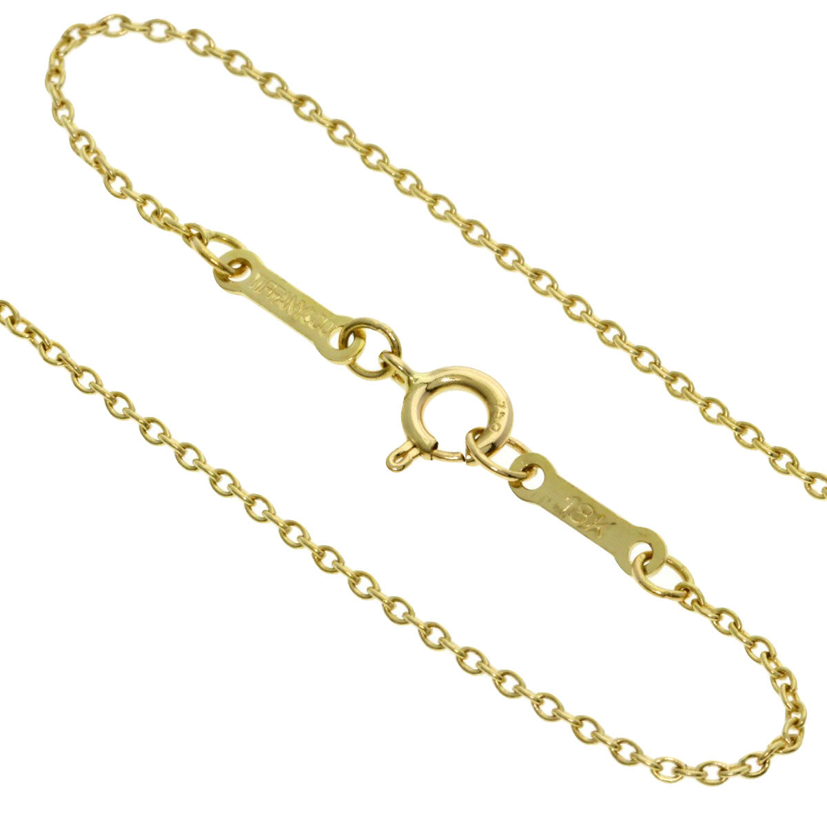 TIFFANY&Co. Open heart Necklace K18 Yellow Gold Ladies [Used]