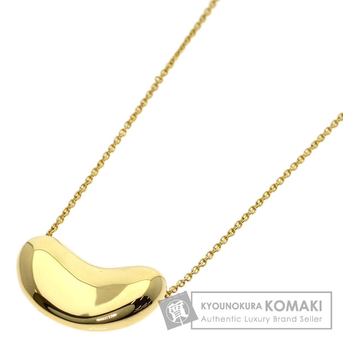 TIFFANY&Co. Bean Necklace K18 Yellow Gold Ladies [Used]