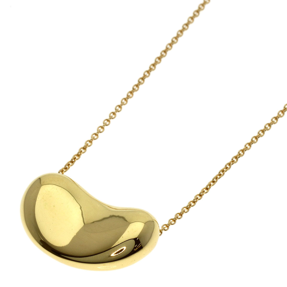 TIFFANY&Co. Bean Necklace K18 Yellow Gold Ladies [Used]