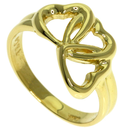 TIFFANY&Co. Triple heart Ring K18 Yellow Gold Ladies [Used]