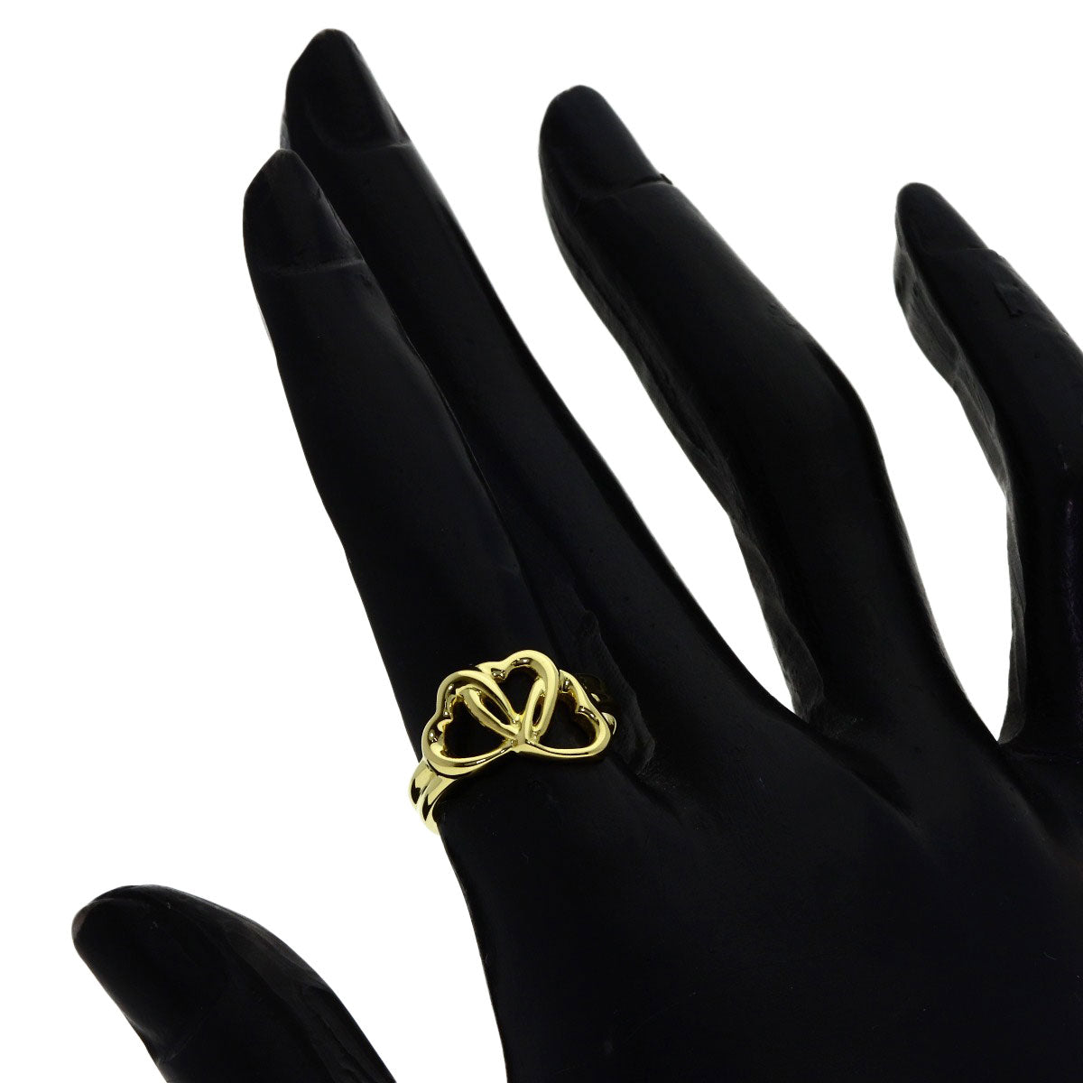 TIFFANY&Co. Triple heart Ring K18 Yellow Gold Ladies [Used]