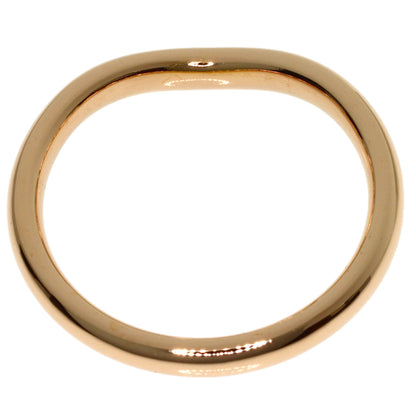 TIFFANY&Co. Curved Band 1P Diamond Ring K18 Pink Gold Ladies [Used]