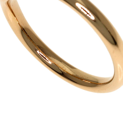 TIFFANY&Co. Curved Band 1P Diamond Ring K18 Pink Gold Ladies [Used]