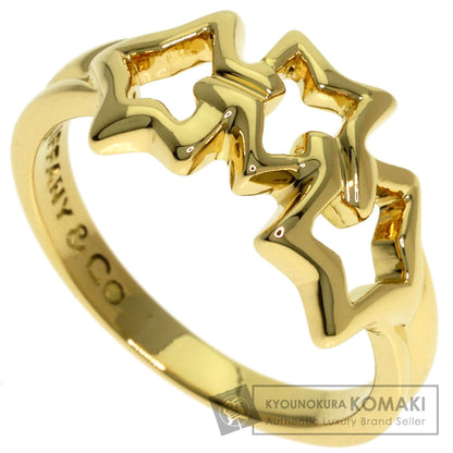 TIFFANY&Co. Triple star Ring K18 Yellow Gold Ladies [Used]