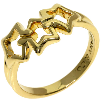 TIFFANY&Co. Triple star Ring K18 Yellow Gold Ladies [Used]
