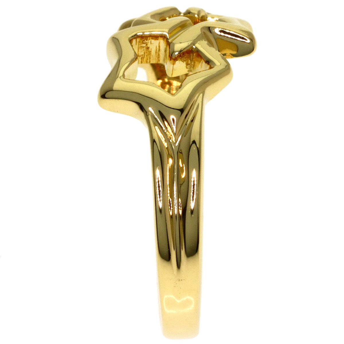 TIFFANY&Co. Triple star Ring K18 Yellow Gold Ladies [Used]