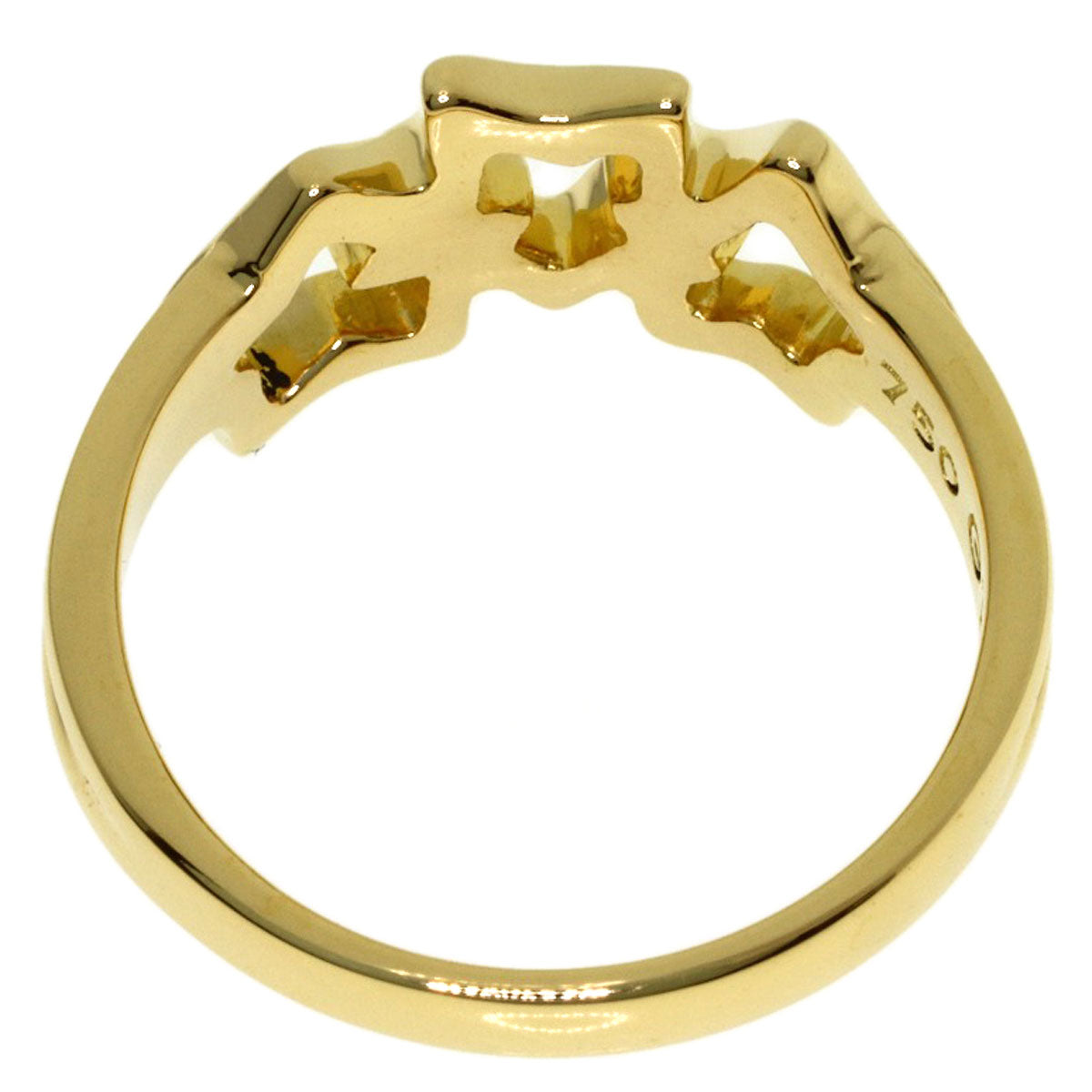 TIFFANY&Co. Triple star Ring K18 Yellow Gold Ladies [Used]