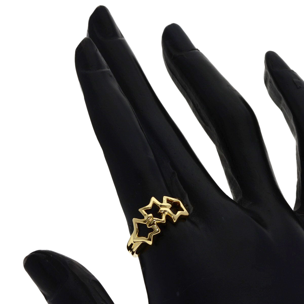 TIFFANY&Co. Triple star Ring K18 Yellow Gold Ladies [Used]