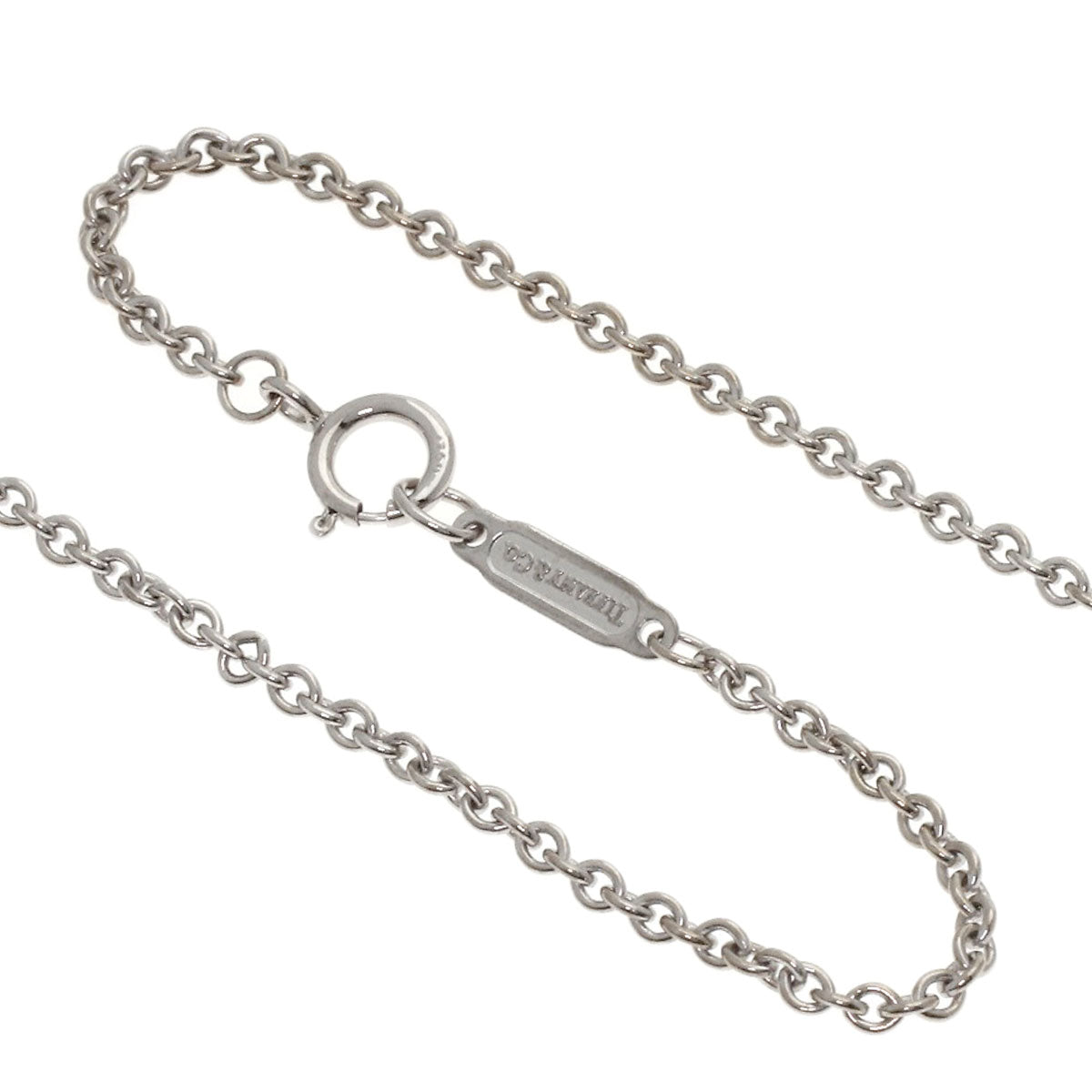 TIFFANY&Co. Atlas Open Medallion Necklace K18 White Gold Ladies [Used]