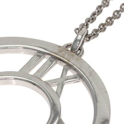 TIFFANY&Co. Atlas Open Medallion Necklace K18 White Gold Ladies [Used]