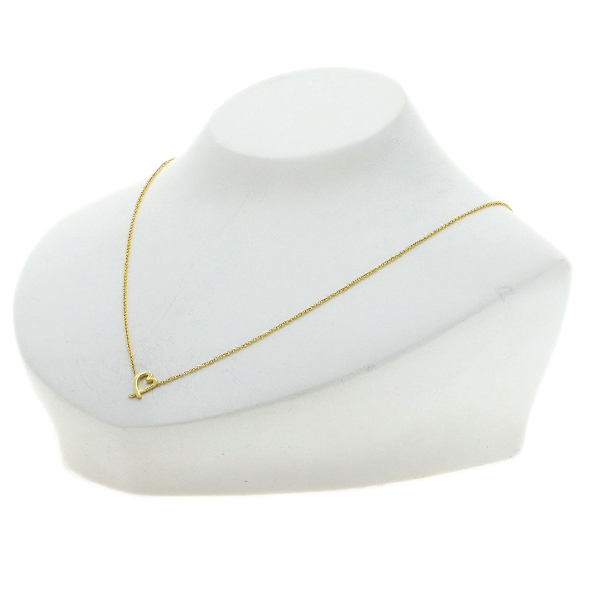 TIFFANY&Co. Mini Loving Heart Necklace K18 Yellow Gold Ladies [Used]