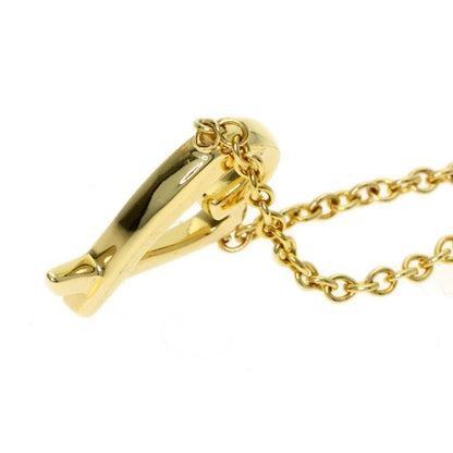 TIFFANY&Co. Mini Loving Heart Necklace K18 Yellow Gold Ladies [Used]
