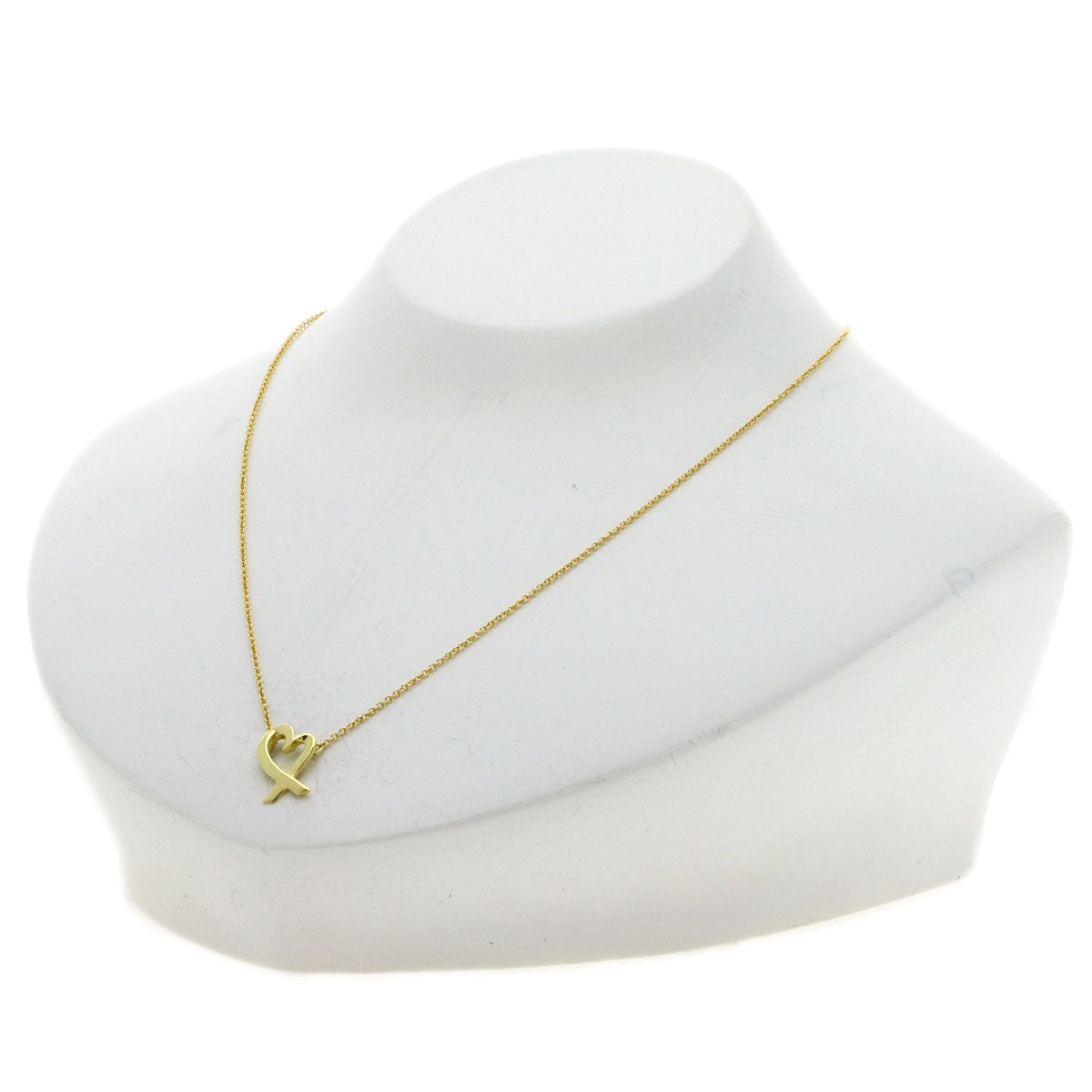 TIFFANY&Co. Loving heart Necklace K18 Yellow Gold Ladies [Used]