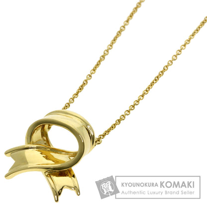 TIFFANY&Co. ribbon Necklace K18 Yellow Gold Ladies [Used]
