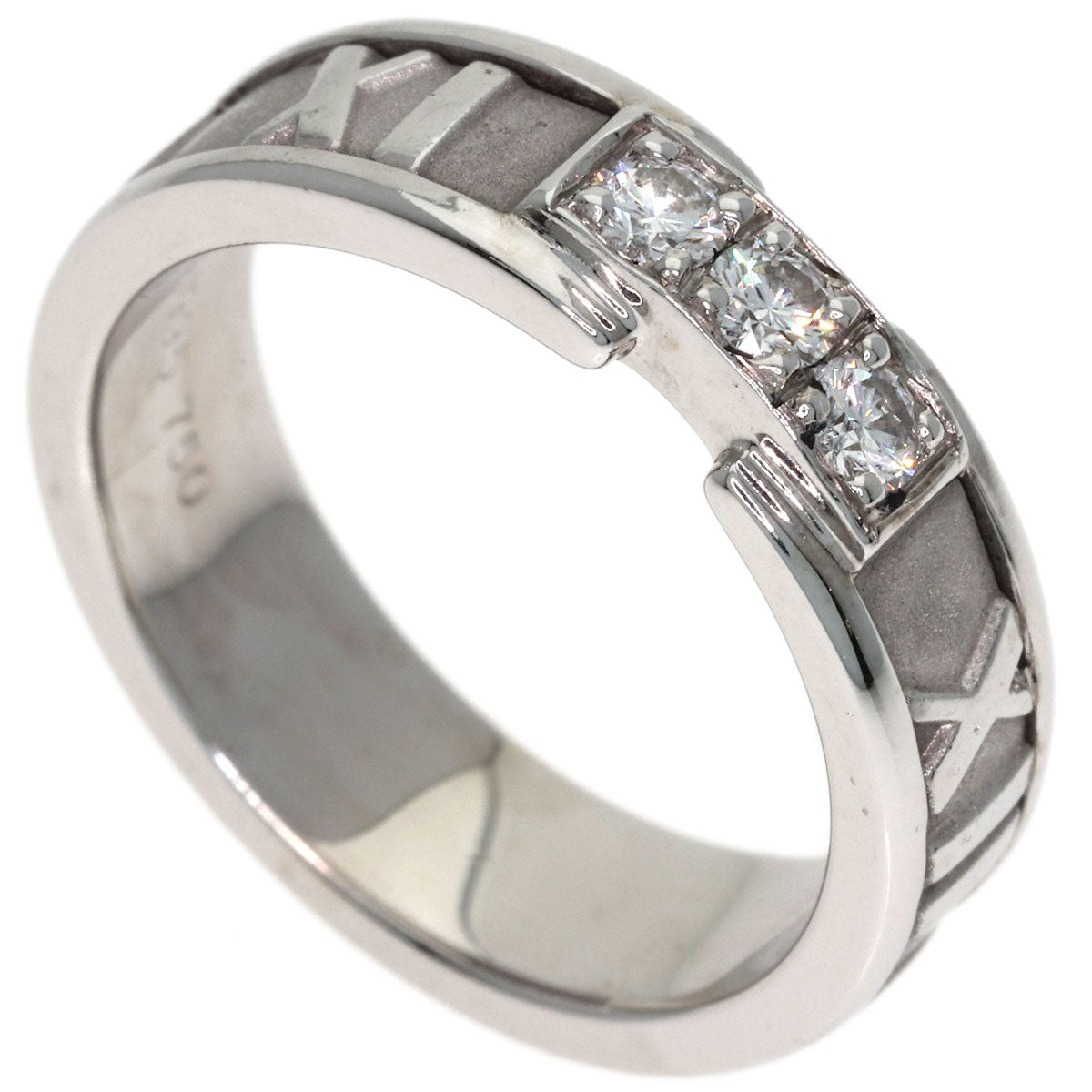 TIFFANY&Co. Atlas Diamond Ring K18 White Gold Ladies [Used]
