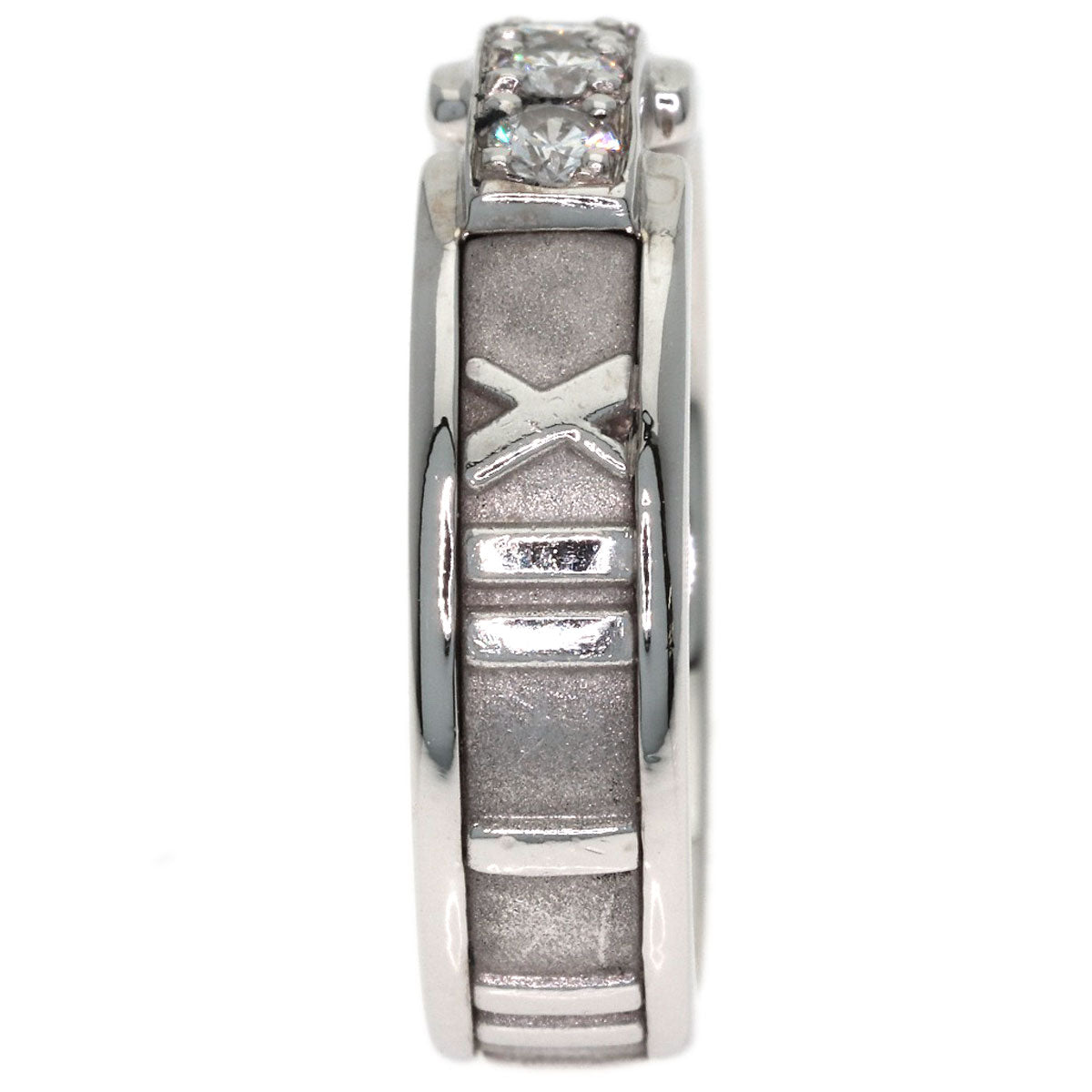 TIFFANY&Co. Atlas Diamond Ring K18 White Gold Ladies [Used]