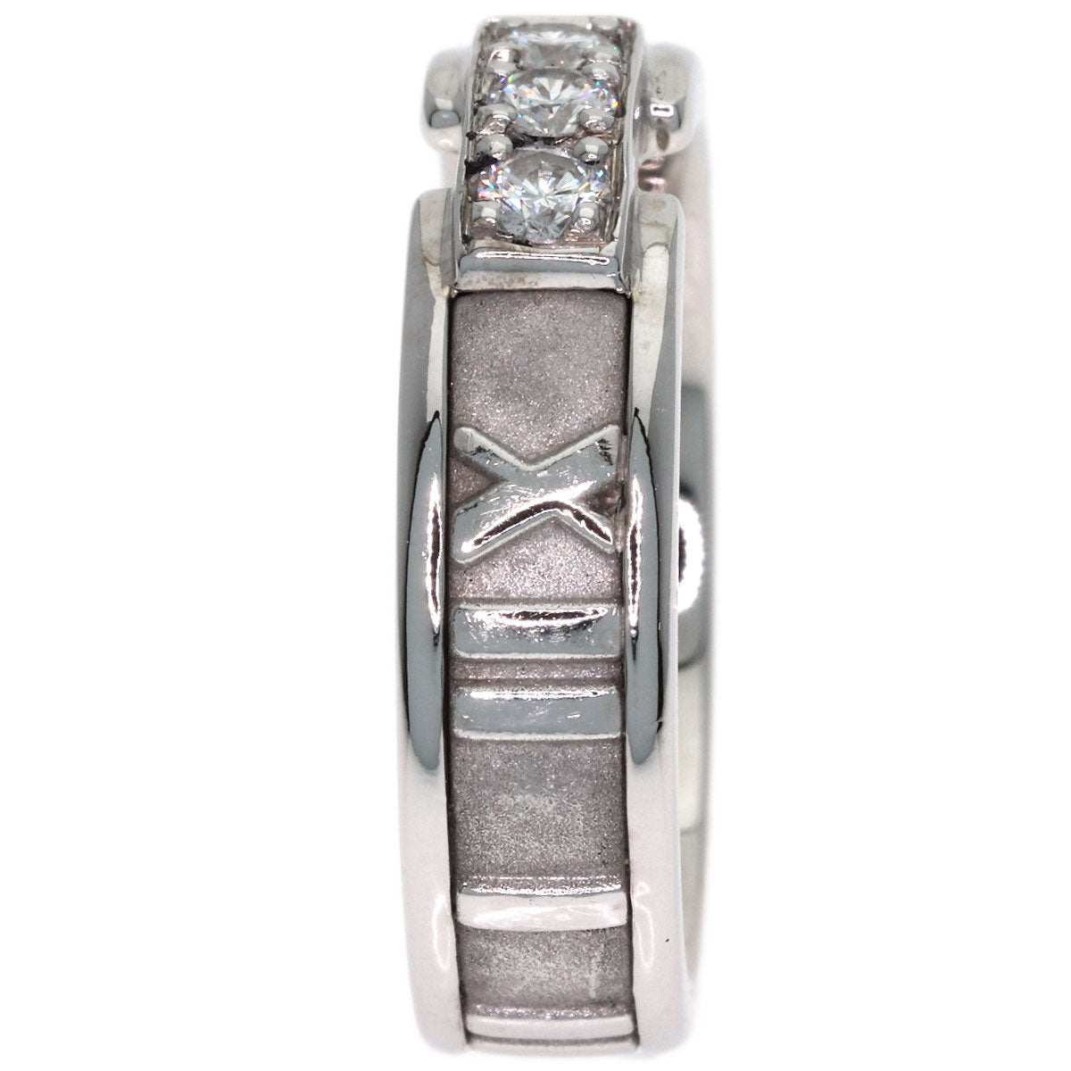 TIFFANY&Co. Atlas Diamond Ring K18 White Gold Ladies [Used]