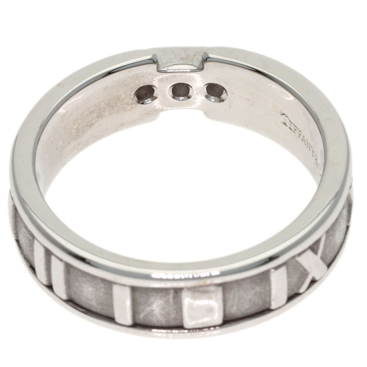 TIFFANY&Co. Atlas Diamond Ring K18 White Gold Ladies [Used]
