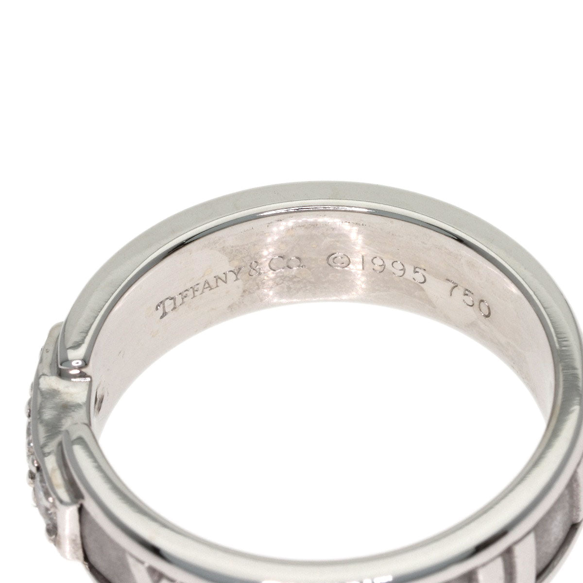 TIFFANY&Co. Atlas Diamond Ring K18 White Gold Ladies [Used]