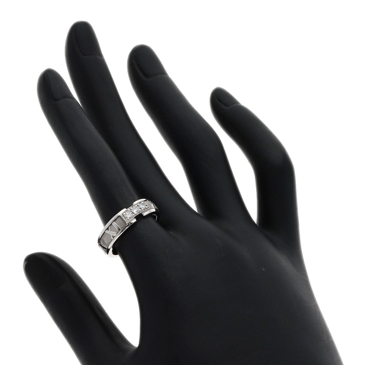 TIFFANY&Co. Atlas Diamond Ring K18 White Gold Ladies [Used]