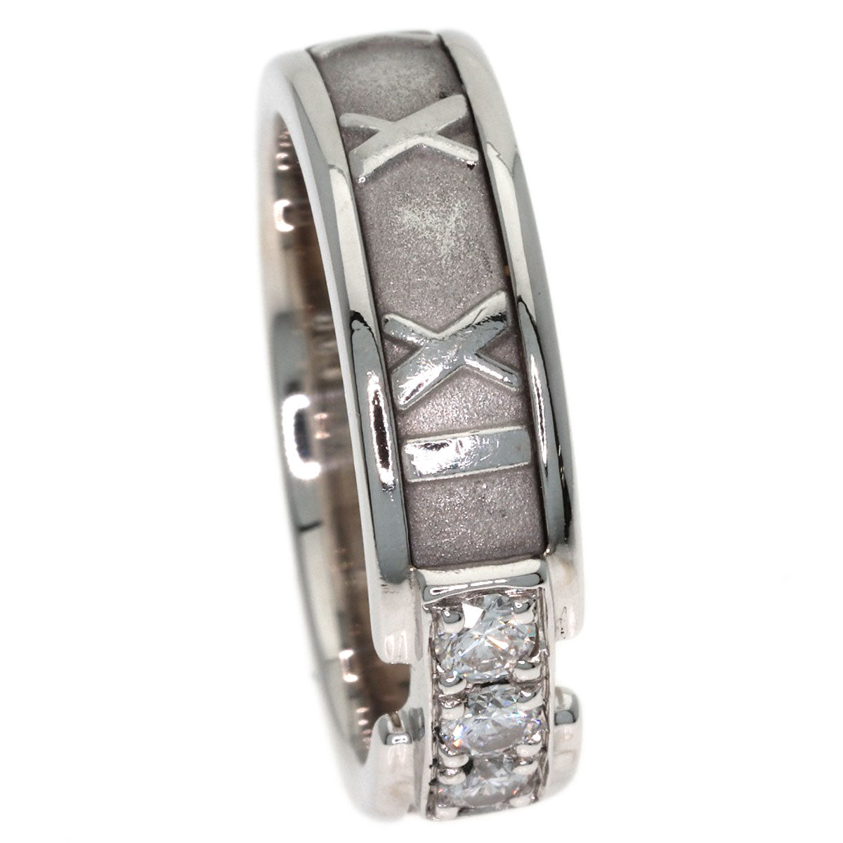 TIFFANY&Co. Atlas Diamond Ring K18 White Gold Ladies [Used]