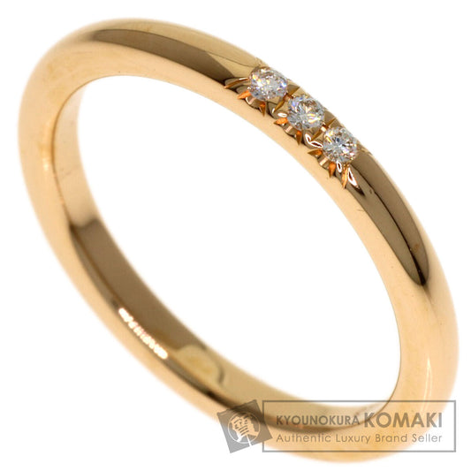 TIFFANY&Co. Forever 3P Diamond Ring K18 Pink Gold Ladies [Used]