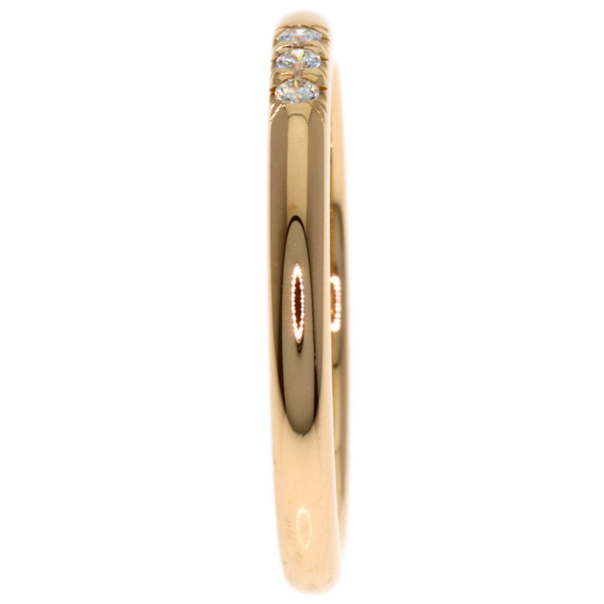 TIFFANY&Co. Forever 3P Diamond Ring K18 Pink Gold Ladies [Used]
