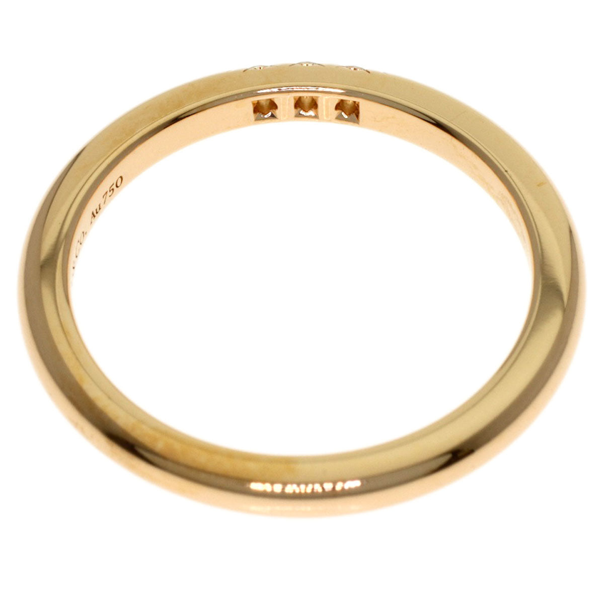 TIFFANY&Co. Forever 3P Diamond Ring K18 Pink Gold Ladies [Used]