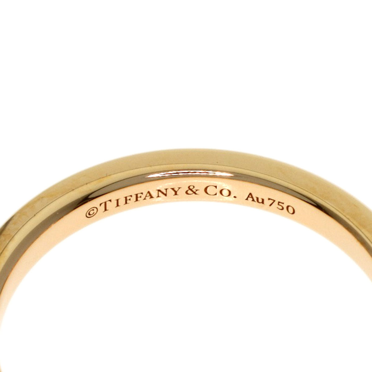 TIFFANY&Co. Forever 3P Diamond Ring K18 Pink Gold Ladies [Used]