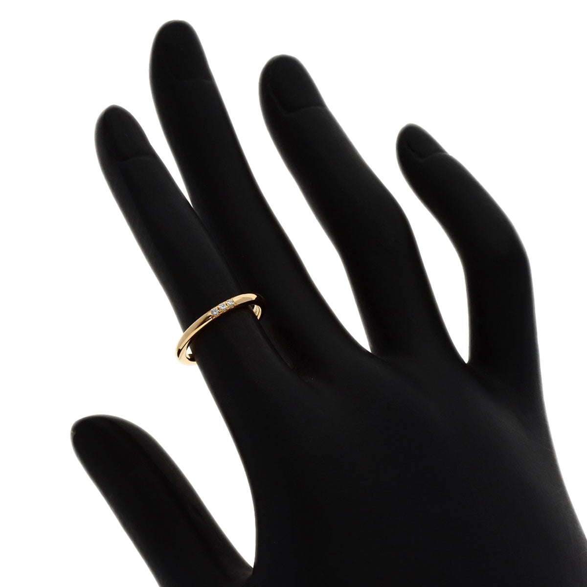 TIFFANY&Co. Forever 3P Diamond Ring K18 Pink Gold Ladies [Used]