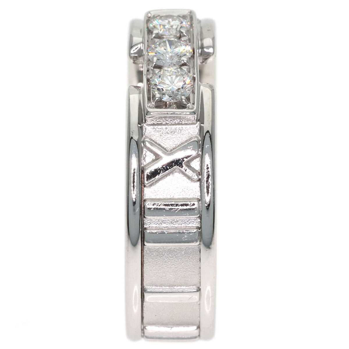 TIFFANY&Co. Atlas Diamond Ring K18 White Gold Ladies [Used]