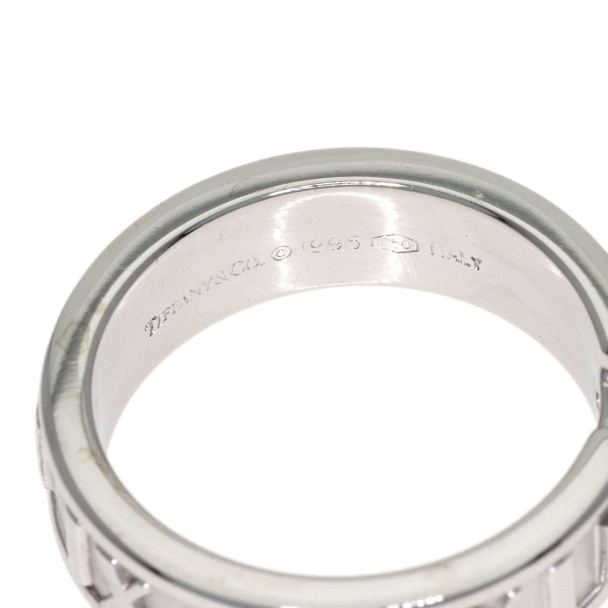 TIFFANY&Co. Atlas Diamond Ring K18 White Gold Ladies [Used]
