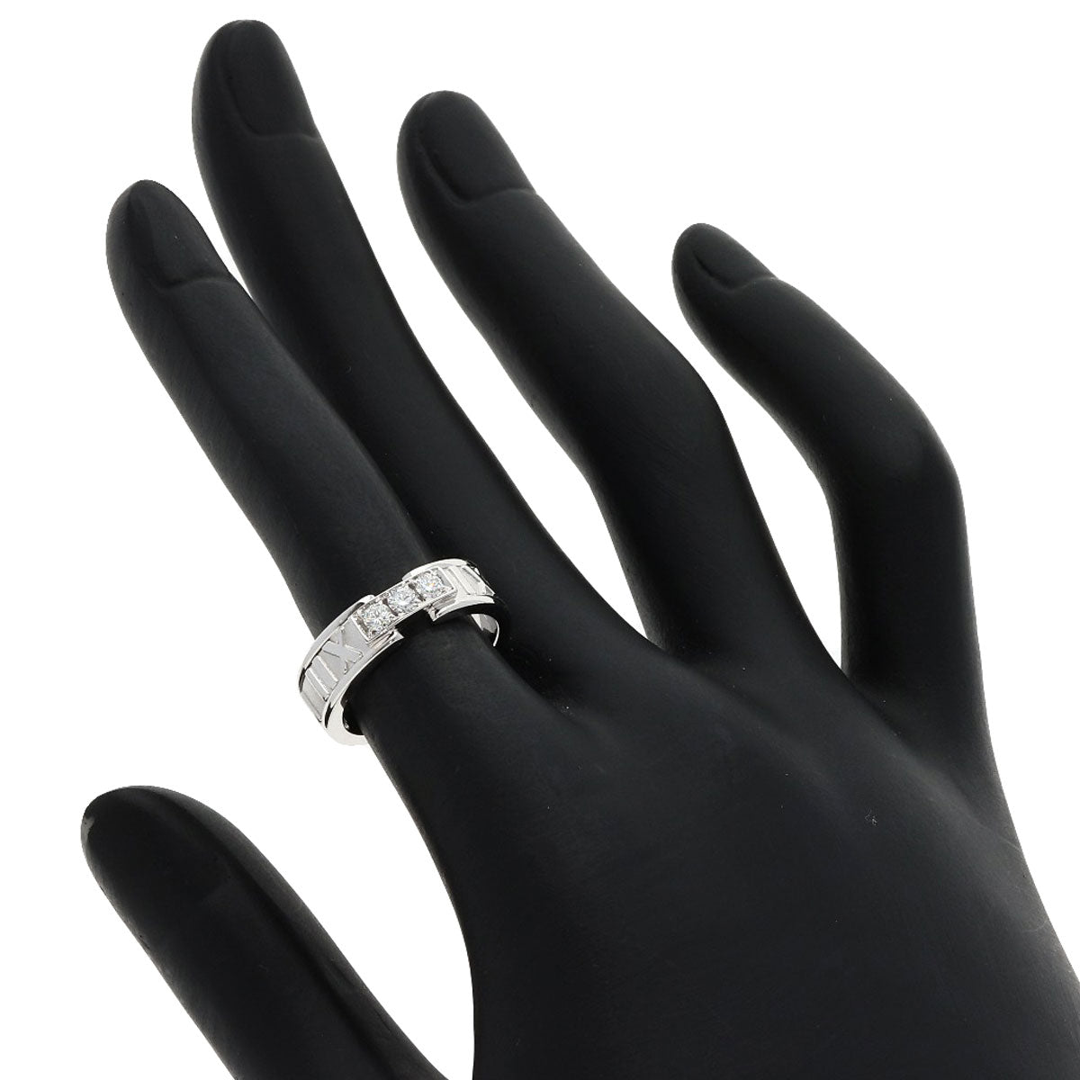 TIFFANY&Co. Atlas Diamond Ring K18 White Gold Ladies [Used]