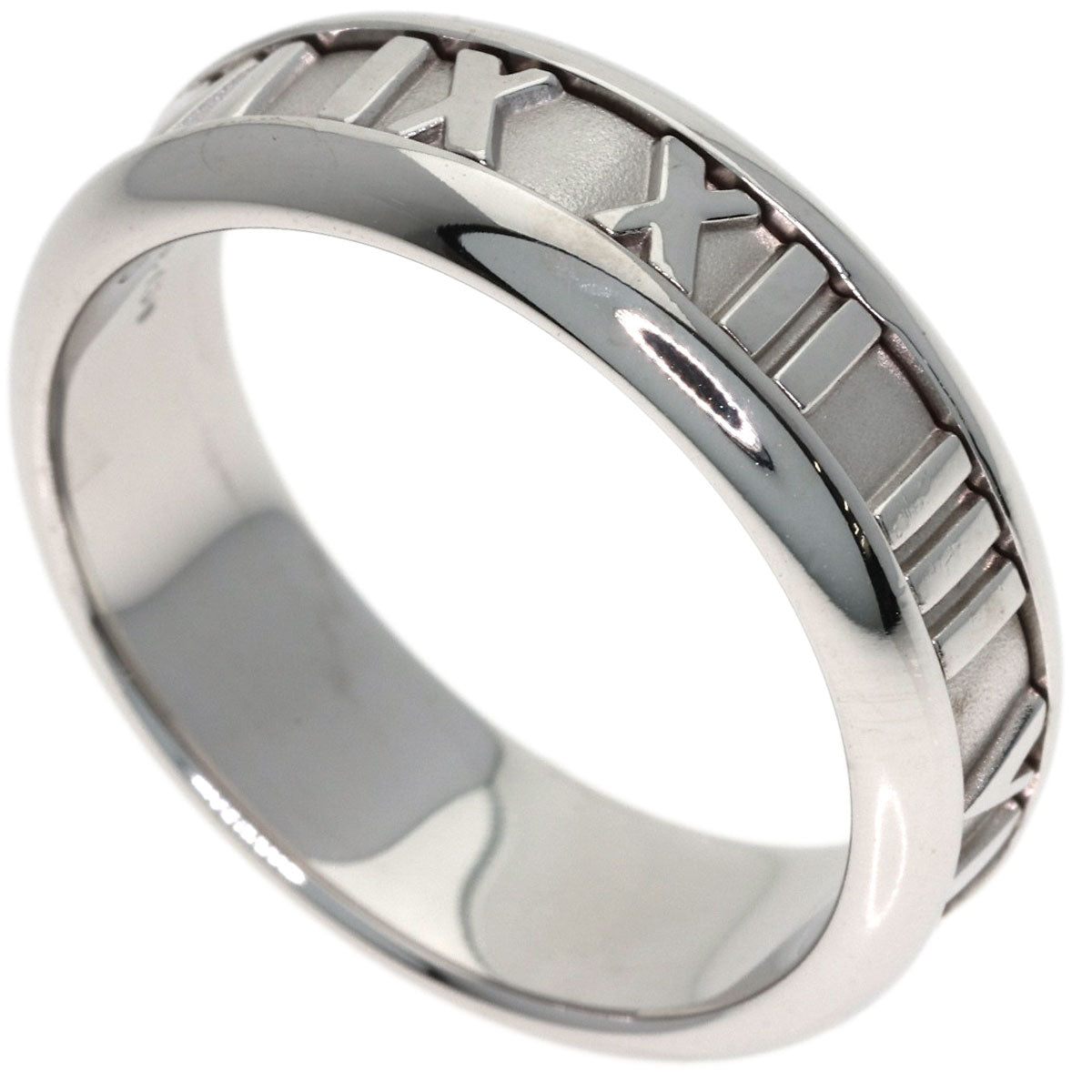 TIFFANY&Co. Atlas Ring K18 White Gold Ladies [Used]
