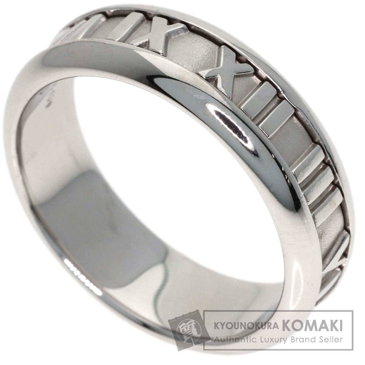 TIFFANY&Co. Atlas Ring K18 White Gold Ladies [Used]