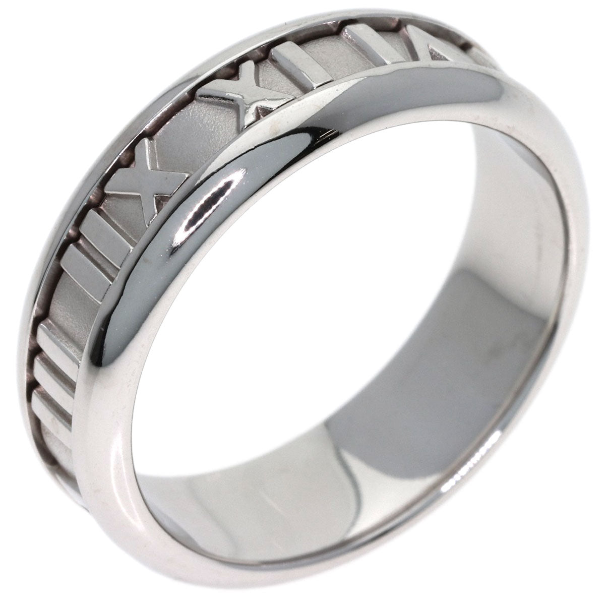 TIFFANY&Co. Atlas Ring K18 White Gold Ladies [Used]