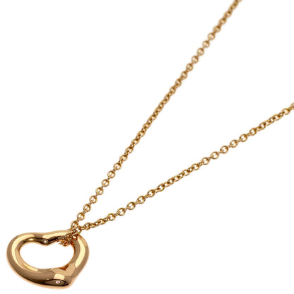 TIFFANY&Co. Open heart Necklace K18 Pink Gold Ladies [Used]
