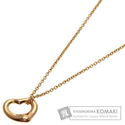 TIFFANY&Co. Open heart Necklace K18 Pink Gold Ladies [Used]