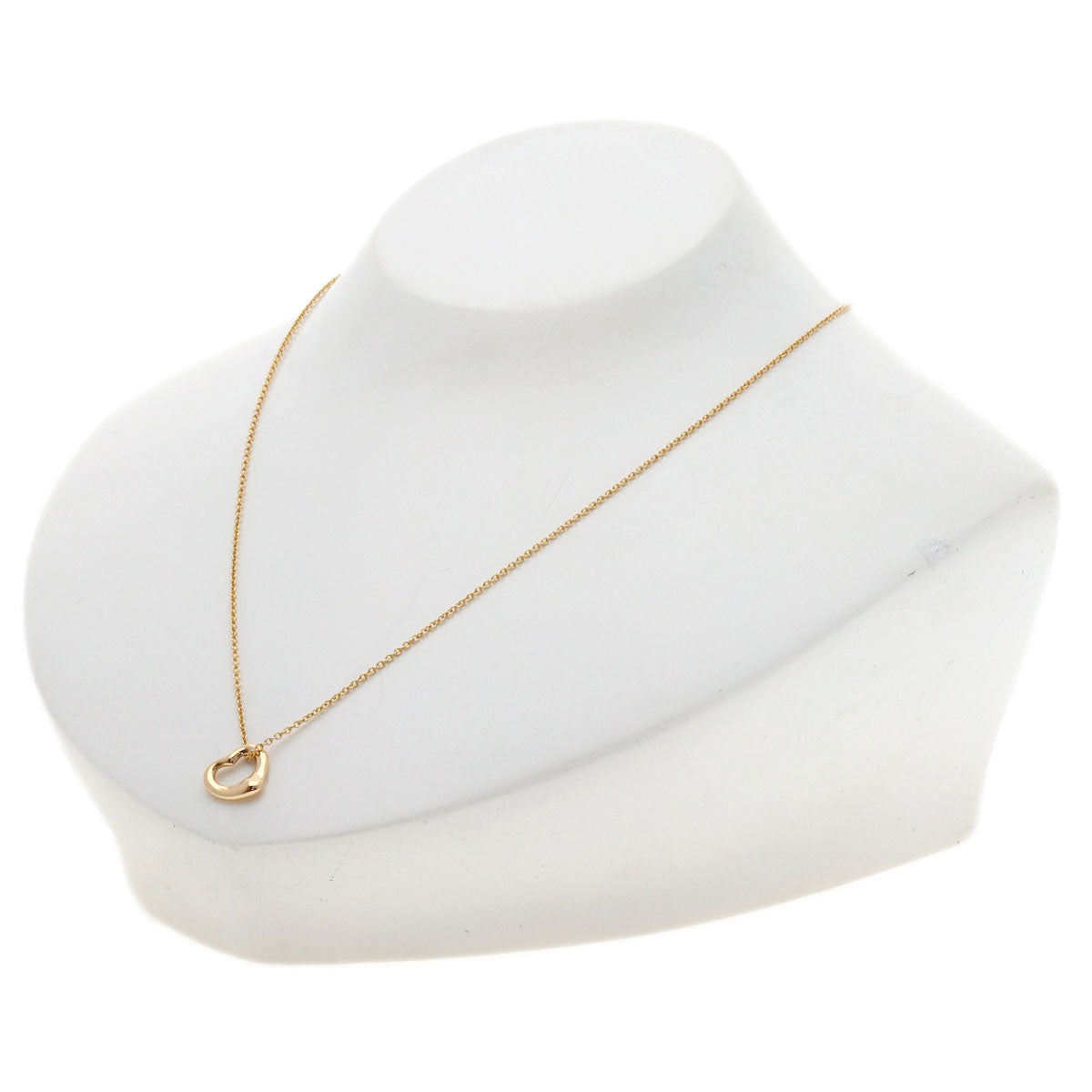 TIFFANY&Co. Open heart Necklace K18 Pink Gold Ladies [Used]