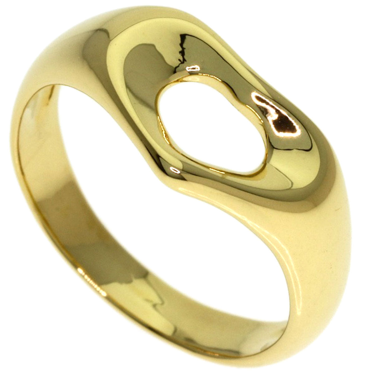 TIFFANY&Co. Open heart Ring K18 Yellow Gold Ladies [Used]