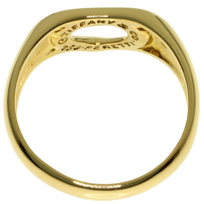 TIFFANY&Co. Open heart Ring K18 Yellow Gold Ladies [Used]