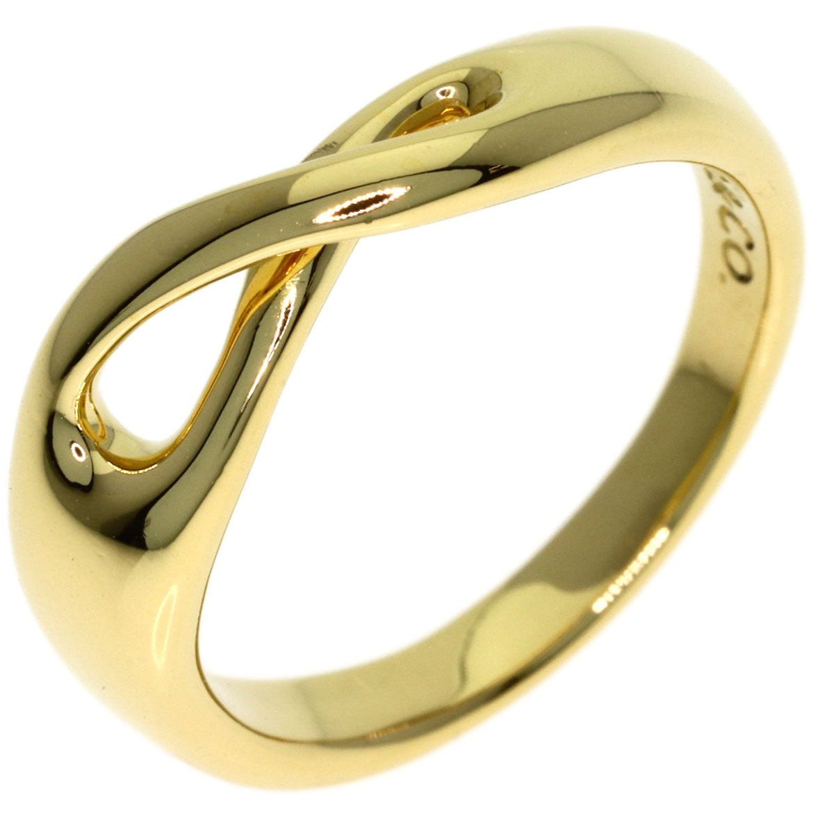 TIFFANY&Co. Infinity Ring K18 Yellow Gold Ladies [Used]