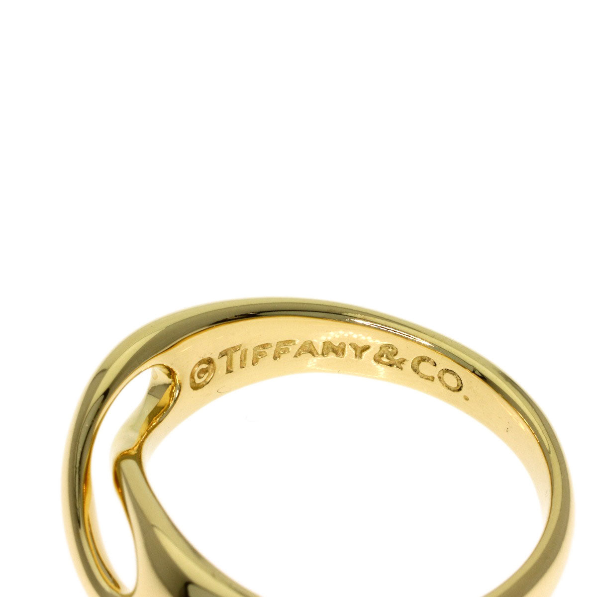TIFFANY&Co. Infinity Ring K18 Yellow Gold Ladies [Used]