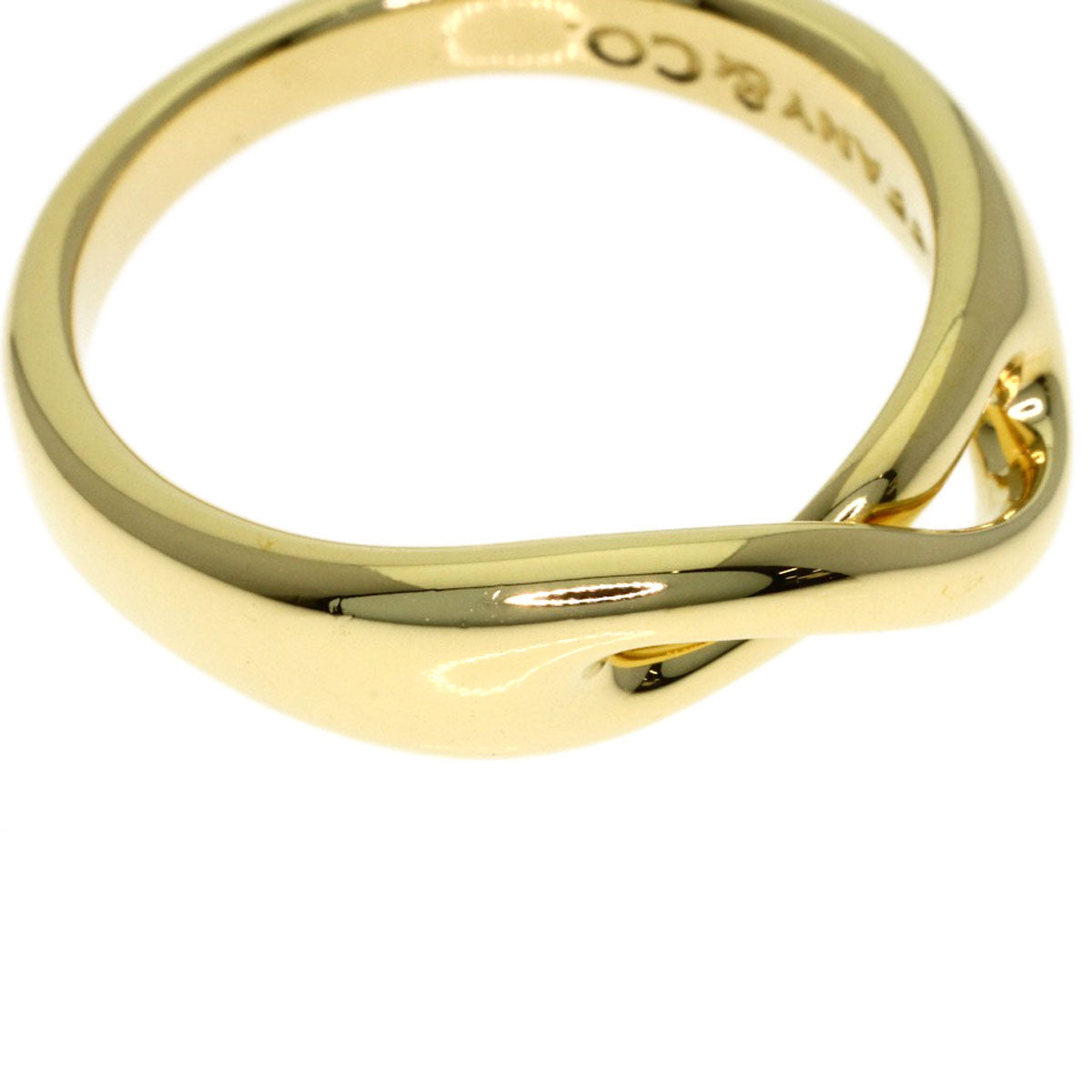 TIFFANY&Co. Infinity Ring K18 Yellow Gold Ladies [Used]