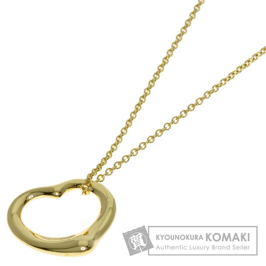 TIFFANY&Co. Open heart Necklace K18 Yellow Gold Ladies [Used]