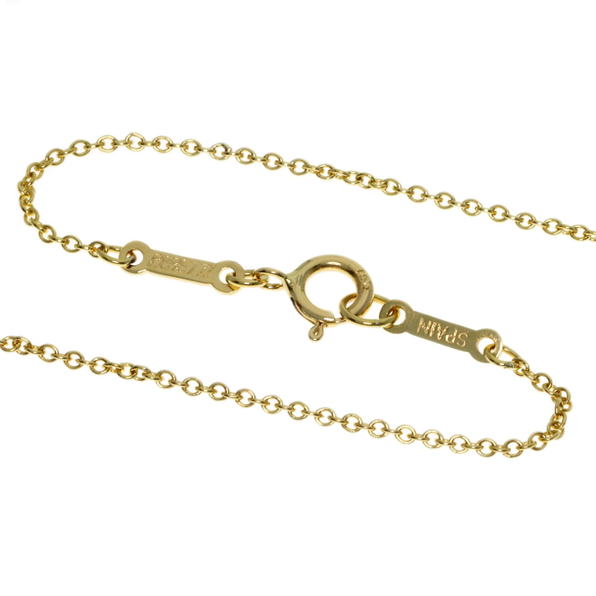 TIFFANY&Co. Open heart Necklace K18 Yellow Gold Ladies [Used]