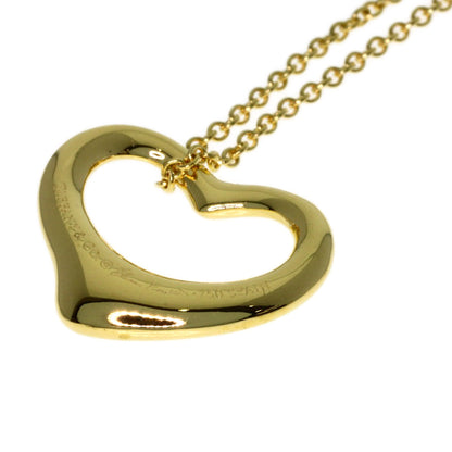 TIFFANY&Co. Open heart Necklace K18 Yellow Gold Ladies [Used]