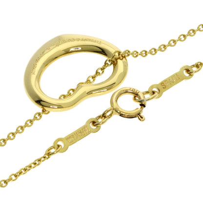 TIFFANY&Co. Open Heart 5P Diamond Necklace K18 Yellow Gold Ladies [Used]