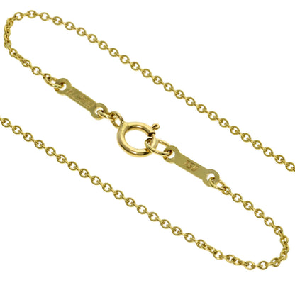 TIFFANY&Co. Open Heart 5P Diamond Necklace K18 Yellow Gold Ladies [Used]