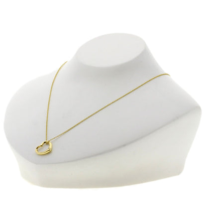 TIFFANY&Co. Open Heart 5P Diamond Necklace K18 Yellow Gold Ladies [Used]